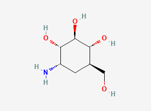 Two-dimensional chemical structure of Validamine