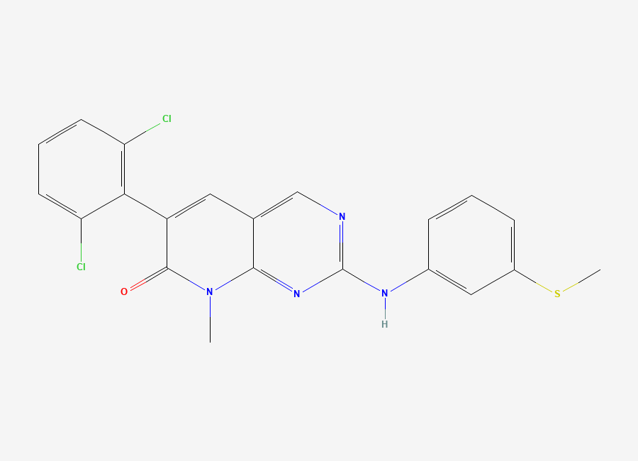 Two-dimensional chemical structure of PD173955