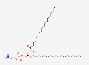Two-dimensional chemical structure of 1,2-Distearoyl-sn-glycero-3-phosphoethanolamine