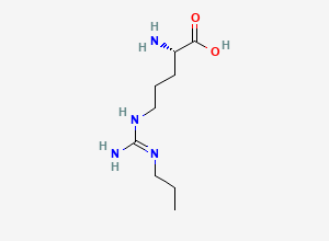 Two-dimensional chemical structure of Nomega-Propyl-L-arginine