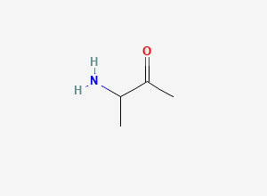 Two-dimensional chemical structure of 3-Amino-2-butanone