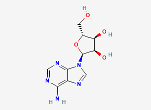 Two-dimensional chemical structure of Alfa-Adenosine, CAS 5682-25-7