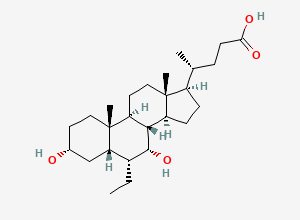 Two-dimensional chemical structure of Obeticholic Acid