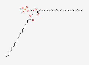 Two-dimensional chemical structure of PA(18:0/18:0)