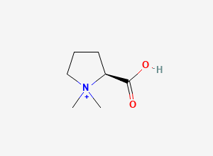 Two-dimensional chemical structure of N,N-Dimethylproline