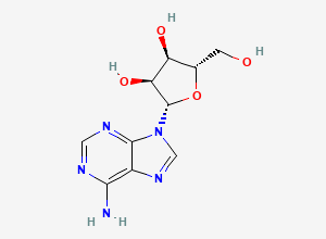 Two-dimensional chemical structure of L-Adenosine