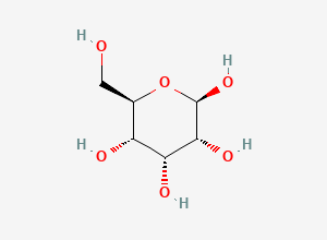 Two-dimensional chemical structure of beta-D-allopyranose
