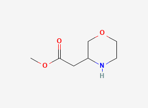 Two-dimensional chemical structure of Morpholine-3-acetic acid methyl ester