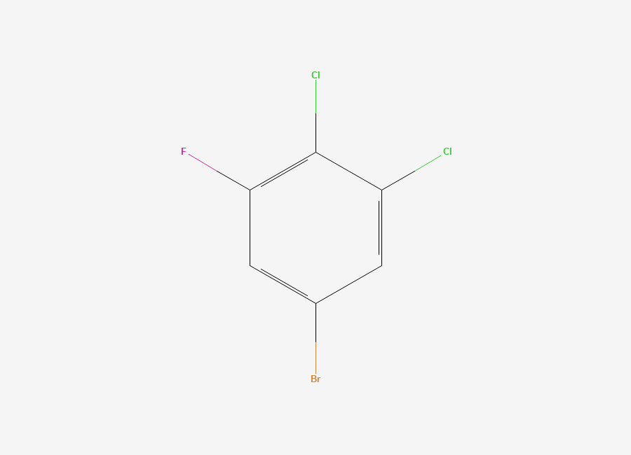 Two-dimensional chemical structure of 5-Bromo-1,2-dichloro-3-fluorobenzene