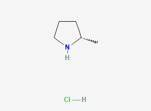 Two-dimensional chemical structure of (2S)-2-Methylpyrrolidine--hydrogen chloride (1/1)