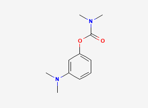 Two-dimensional chemical structure of Neostigmine EP Impurity C/ N-Desmethyl Neostigmine/ Nor Neostigmine/ 3-Dimethylcarbamoyloxy-N, N-Dimethylaniline / Nor Neostigmine, CAS 16088-19-0