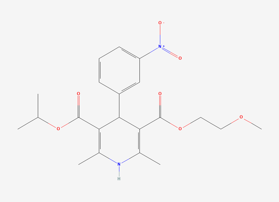Two-dimensional chemical structure of Nimodipine