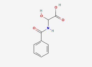 Two-dimensional chemical structure of Alpha-Hydroxyhippuric acid