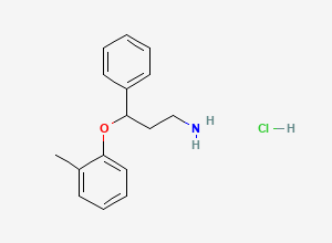 Two-dimensional chemical structure of Atomoxetine N-Desmethyl Impurity, CAS 881995-46-6