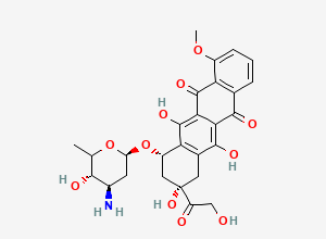 Two-dimensional chemical structure of Epirubicin EP Impurity C