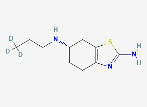 Two-dimensional chemical structure of (S)-Pramipexole-D3