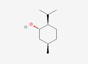 Two-dimensional chemical structure of (1S,2R,5R)-2-Isopropyl-5-methylcyclohexan-1-ol, CAS 23283-97-8