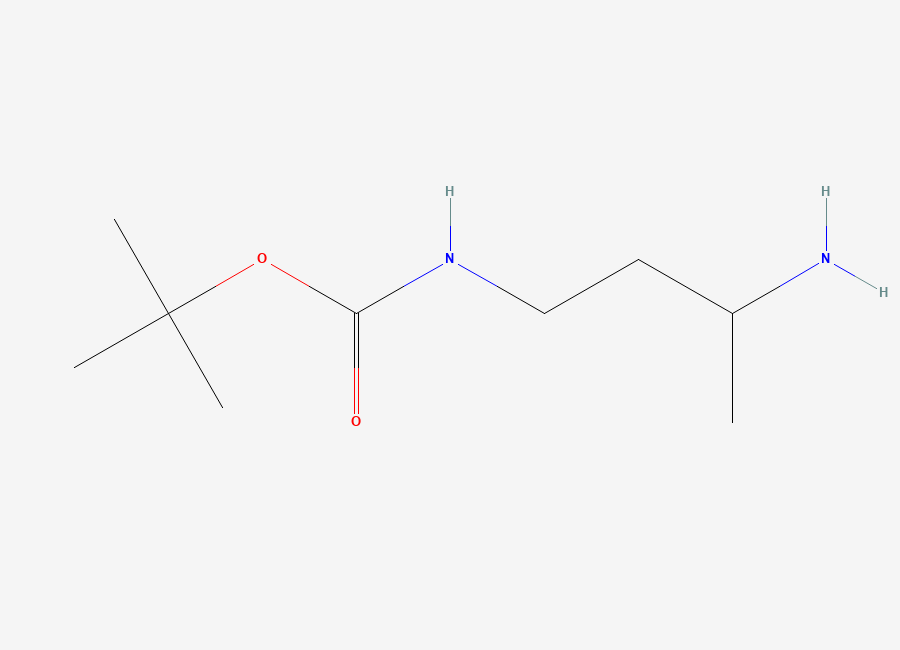Two-dimensional chemical structure of tert-Butyl (3-aminobutyl)carbamate