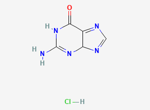 Two-dimensional chemical structure of Aciclovir EP Impurity B Hydrochloride