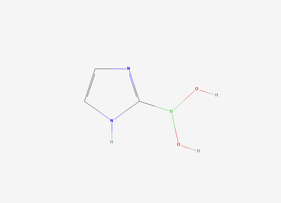 Two-dimensional chemical structure of 1H-imidazol-2-ylboronic acid