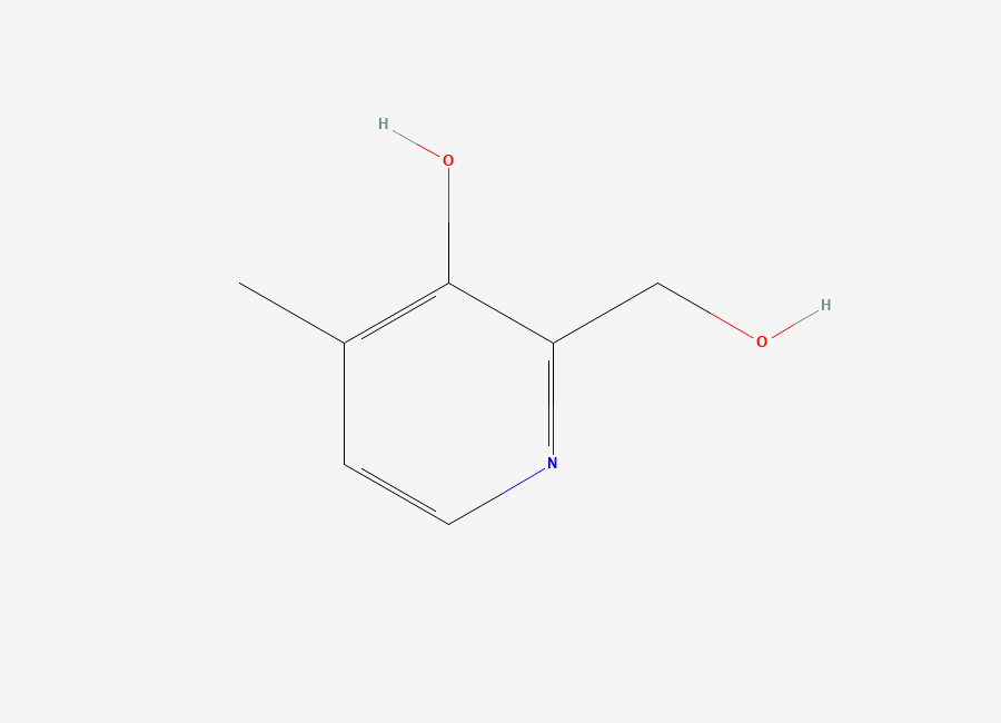 Two-dimensional chemical structure of 2-(Hydroxymethyl)-4-methylpyridin-3-ol