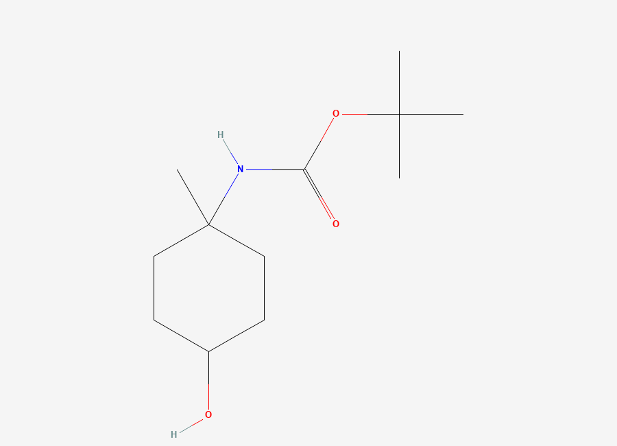 Two-dimensional chemical structure of tert-Butyl (4-hydroxy-1-methylcyclohexyl)carbamate