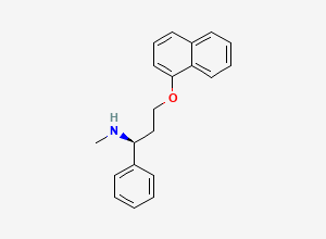 Two-dimensional chemical structure of (S)-N-Demethyl Dapoxetine