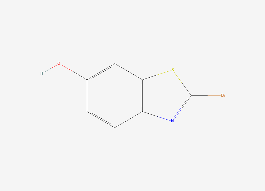 Two-dimensional chemical structure of 2-Bromo-1,3-benzothiazol-6-ol