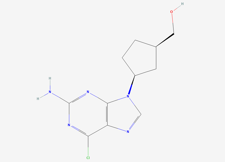 Two-dimensional chemical structure of Dihydro Abacavir 6-Chloro Analog, CAS 2022943-79-7