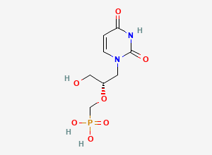 Two-dimensional chemical structure of Cidofovir Uracil Analog, CAS 116558-96-4