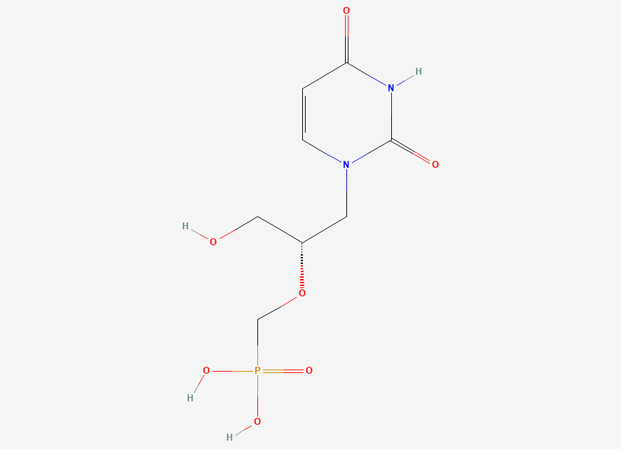 Two-dimensional chemical structure of Cidofovir Uracil Analog, CAS 116558-96-4