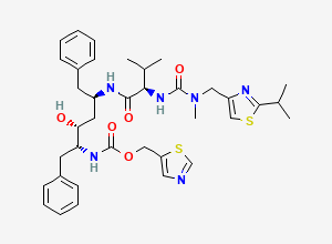 Two-dimensional chemical structure of ent-Ritonavir