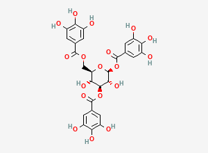 Two-dimensional chemical structure of 1,3,6-Tri-O-Galloyl-Beta-D-Glucose