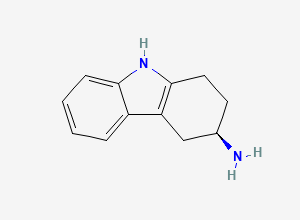 Two-dimensional chemical structure of (R)-2,3,4,9-Tetrahydro-1H-carbazol-3-amine