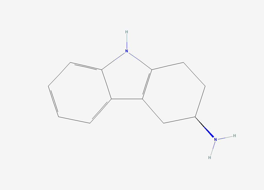 Two-dimensional chemical structure of (R)-2,3,4,9-Tetrahydro-1H-carbazol-3-amine