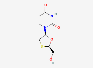 Two-dimensional chemical structure of Lamivudine EP Impurity J / Lamivudine Dione Impurity, CAS 145986-07-8