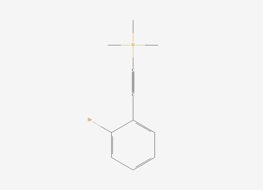 Two-dimensional chemical structure of (2-Bromophenylethynyl)trimethylsilane