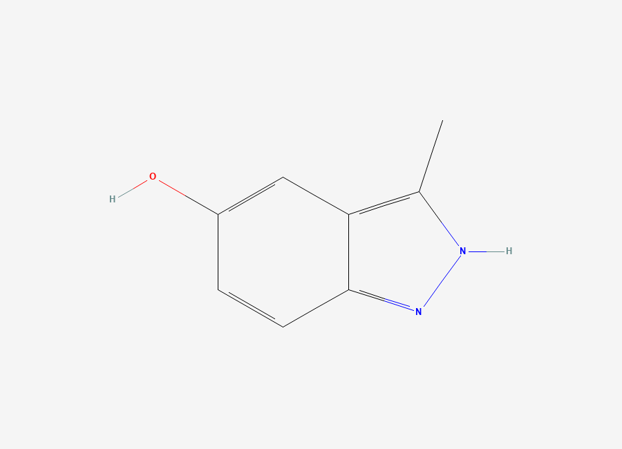 Two-dimensional chemical structure of 3-methyl-1H-indazol-5-ol