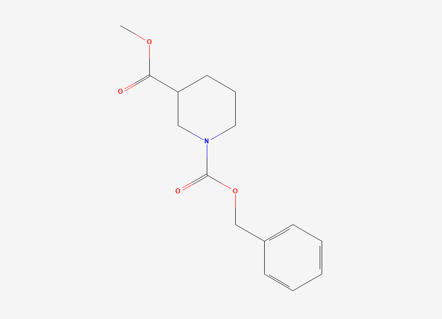 Two-dimensional chemical structure of Methyl N-Cbz-piperidine-3-carboxylate
