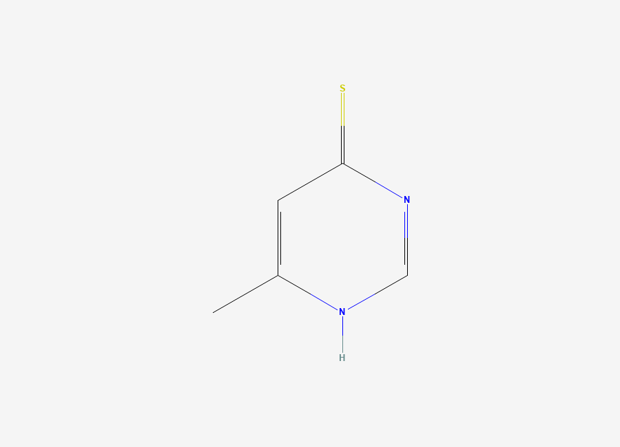 Two-dimensional chemical structure of 6-Methyl-3,4-dihydropyrimidine-4-thione