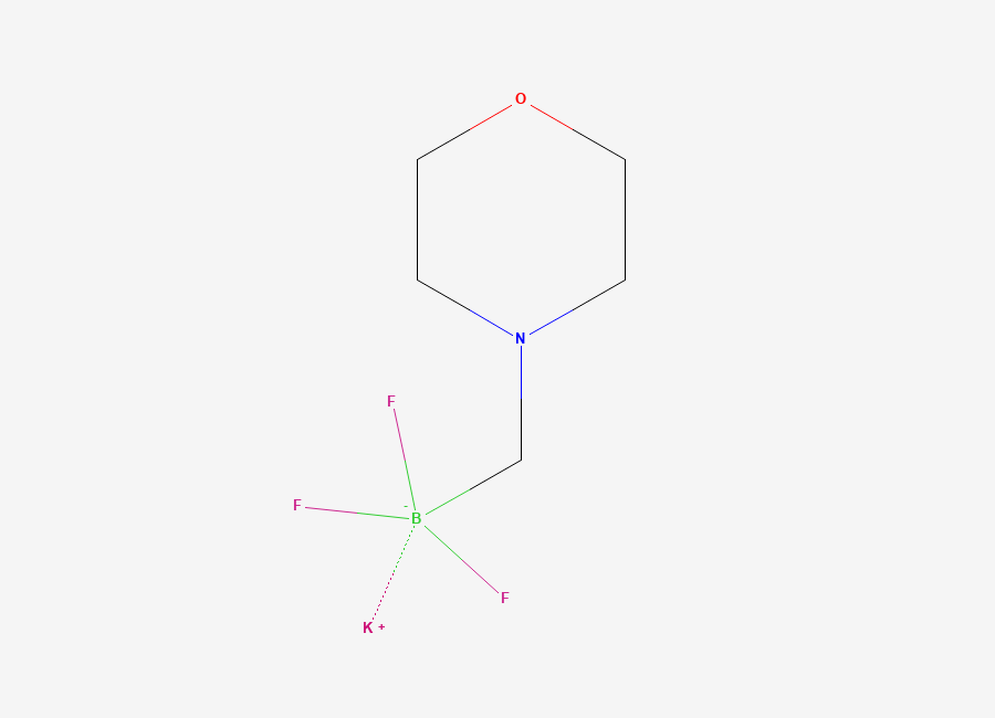Two-dimensional chemical structure of Potassium (morpholin-4-YL)methyltrifluoroborate