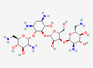 Two-dimensional chemical structure of Neomycin Sulfate EP Impurity C/ Neomycin C, CAS 66-86-4