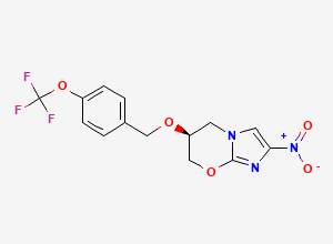 Two-dimensional chemical structure of Pretomanid