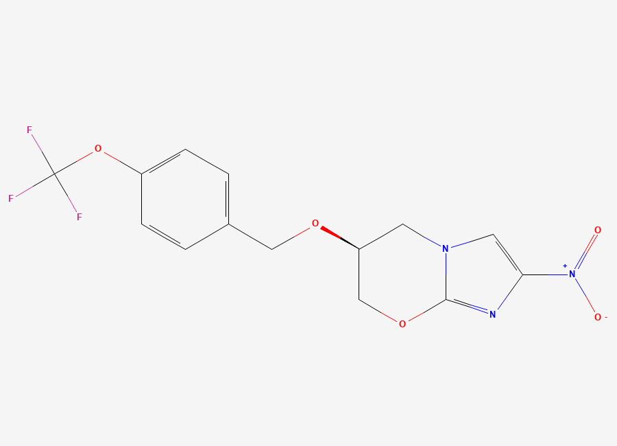 Two-dimensional chemical structure of Pretomanid