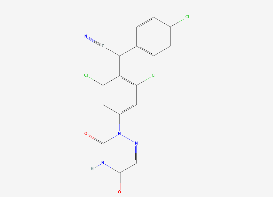 Two-dimensional chemical structure of Diclazuril, CAS 101831-37-2