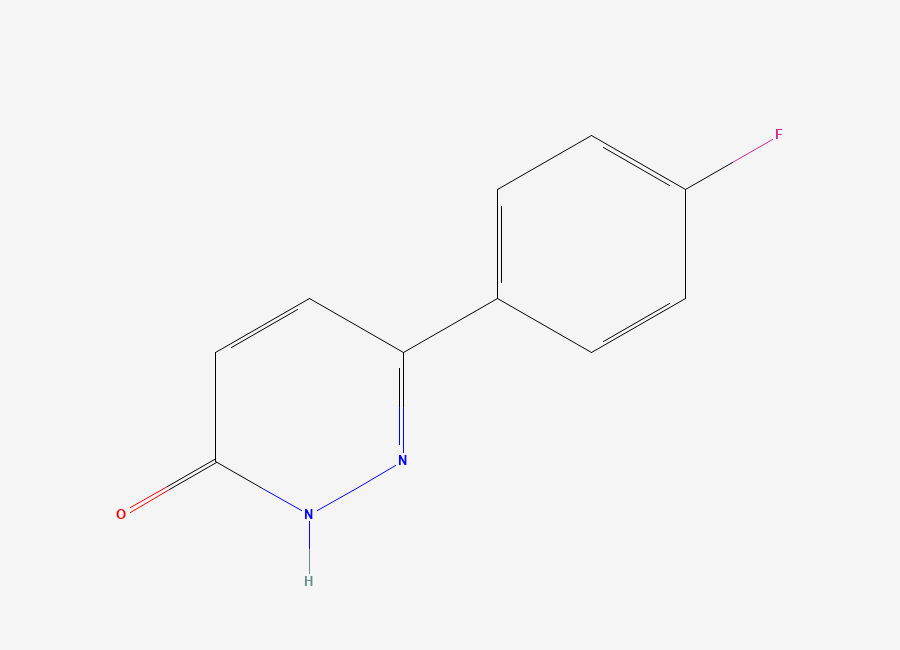 Two-dimensional chemical structure of 6-(4-Fluorophenyl)pyridazin-3-ol