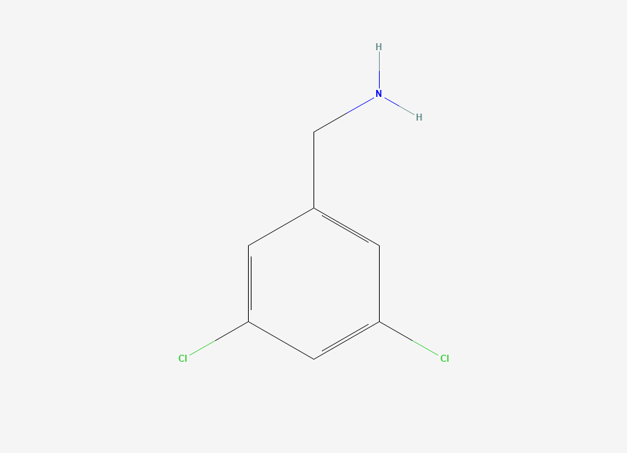 Two-dimensional chemical structure of Benzenemethanamine, 3,5-dichloro-
