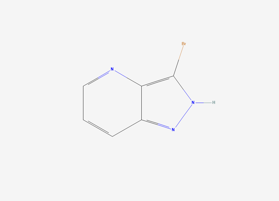 Two-dimensional chemical structure of 3-Bromo-1H-pyrazolo(4,3-b)pyridine