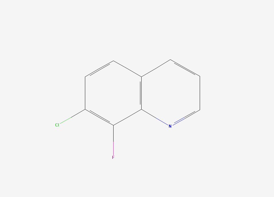 Two-dimensional chemical structure of 7-Chloro-8-fluoroquinoline