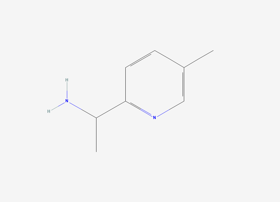 Two-dimensional chemical structure of 1-(5-Methylpyridin-2-yl)ethan-1-amine